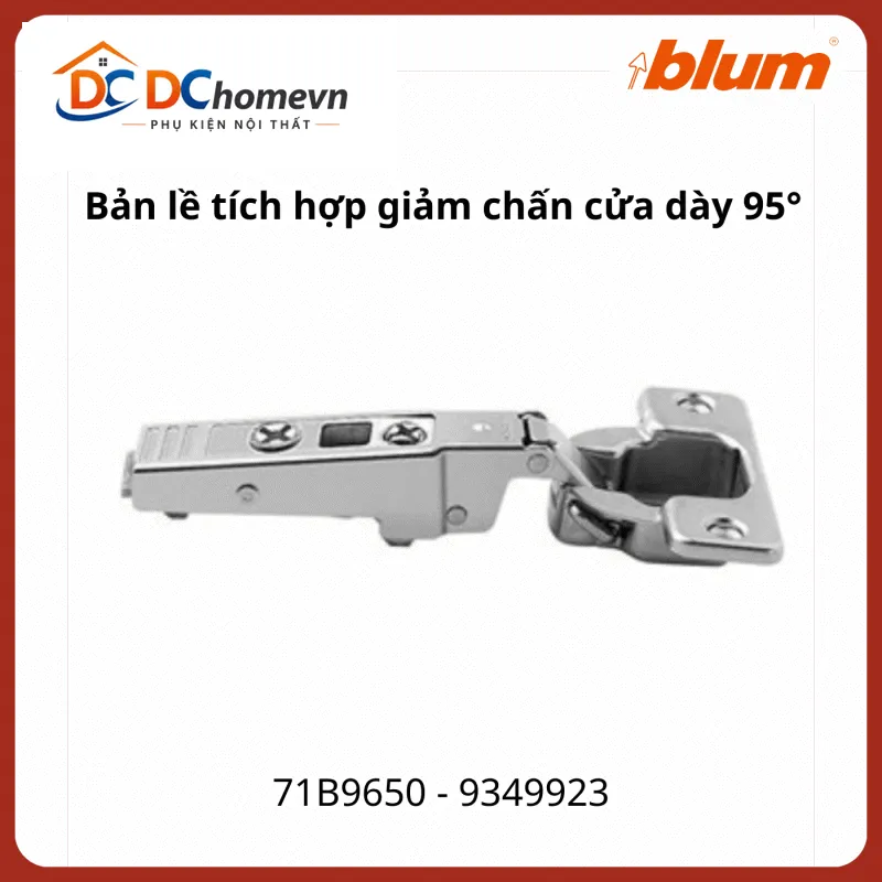 Bản Lề Blum Tích Hợp Giảm Chấn Góc Mở 95° 71b9650 9349923