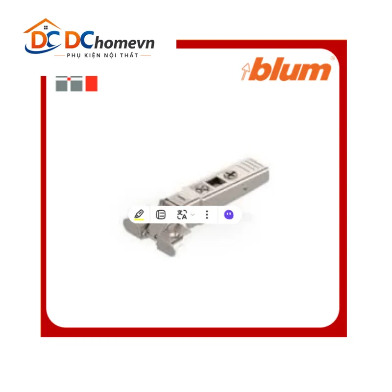 Bản Lề Clip Top 95° Blum Không Giảm Chấn 71t950a - 3810053