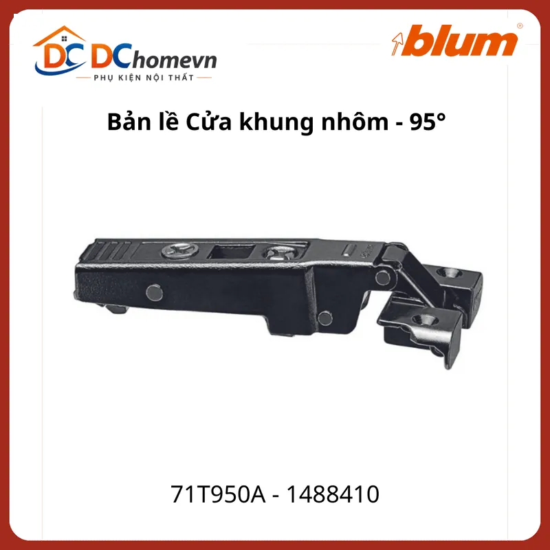 Bản lề CLIP top góc mở 95° 71T950A 1488410 +Vít Blum