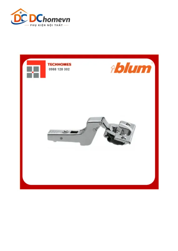 Bản Lề Giảm Chấn Blum 107°, Lọt Lòng, Dùng Cho Cánh Dày 15-24mm, Phủ Lớp Mạ Bcor - 6894749