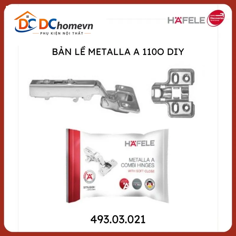 Bản Lề Trùm Ngoài Metalla A Diy 110º Hafele 493.03.021