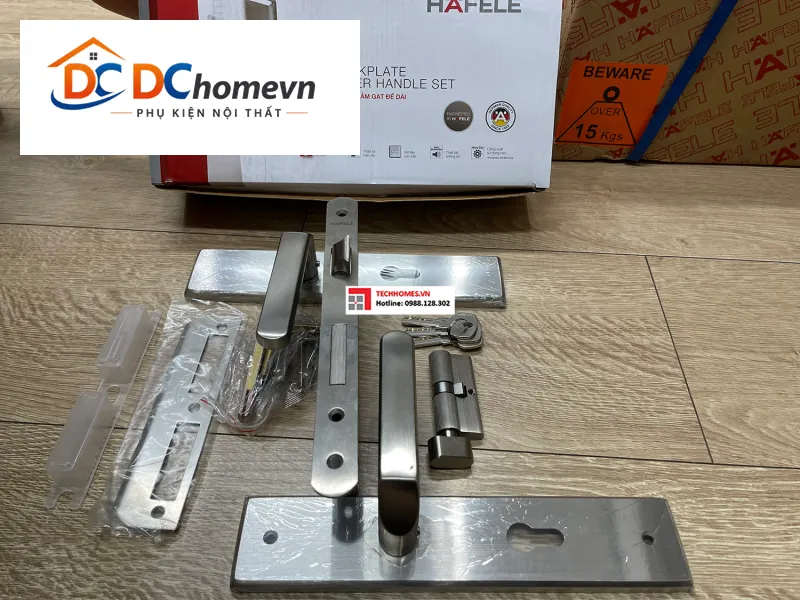 BỘ KHÓA CỬA ĐẾ DÀI HAFELE 499.62.501