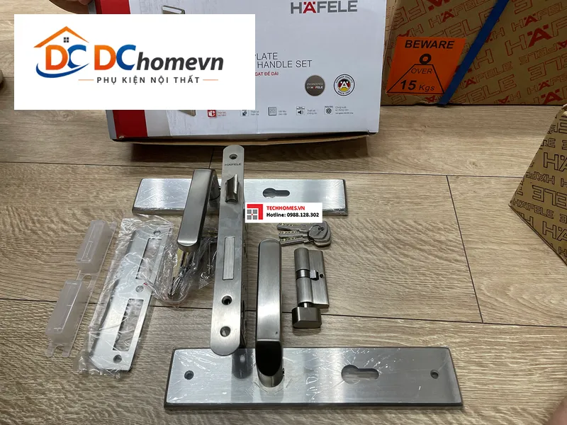 BỘ KHÓA CỬA ĐẾ DÀI HAFELE 499.62.501