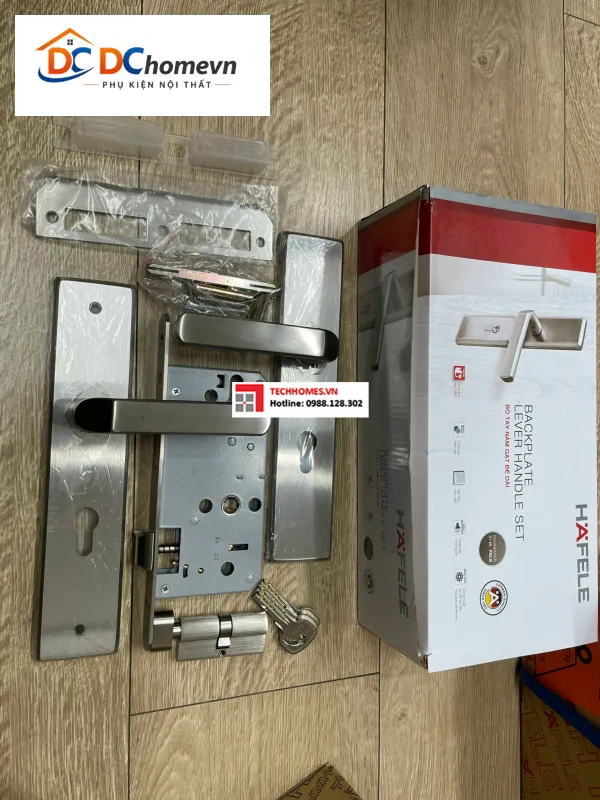 BỘ KHÓA CỬA ĐẾ DÀI HAFELE 499.62.501