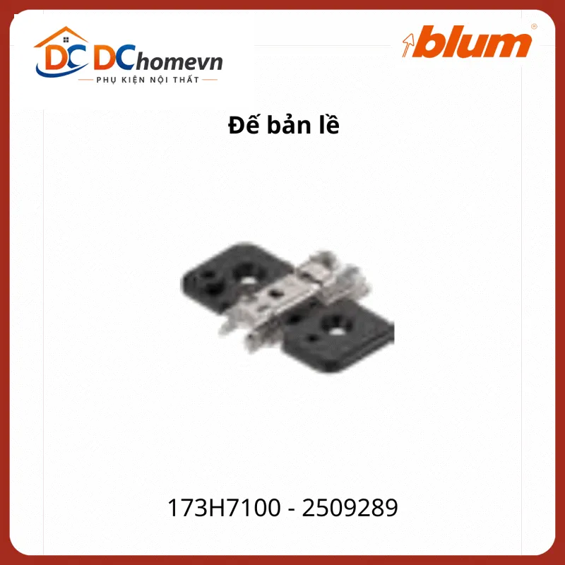 Đế Bản Lề Blum Màu Đen Chữ Thập, Có Điều Chỉnh Chiều Cao, 173h7100, 2509289