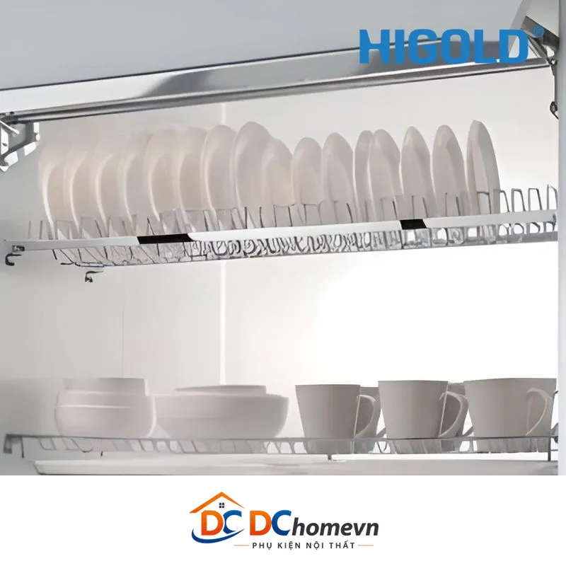 Kệ Chén 2 Tầng Âm Tủ Inox 304 (401014 – 1000mm) – Higold