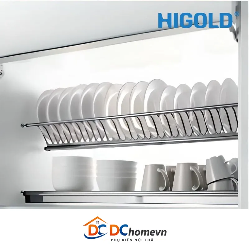 Kệ Chén 2 Tầng Âm Tủ Inox 304 (401071 – 700mm) – Higold