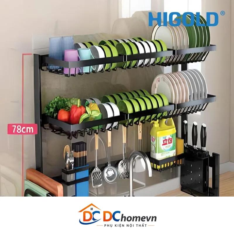 Kệ Chén 2 Tầng Đa Năng (403195) – Higold