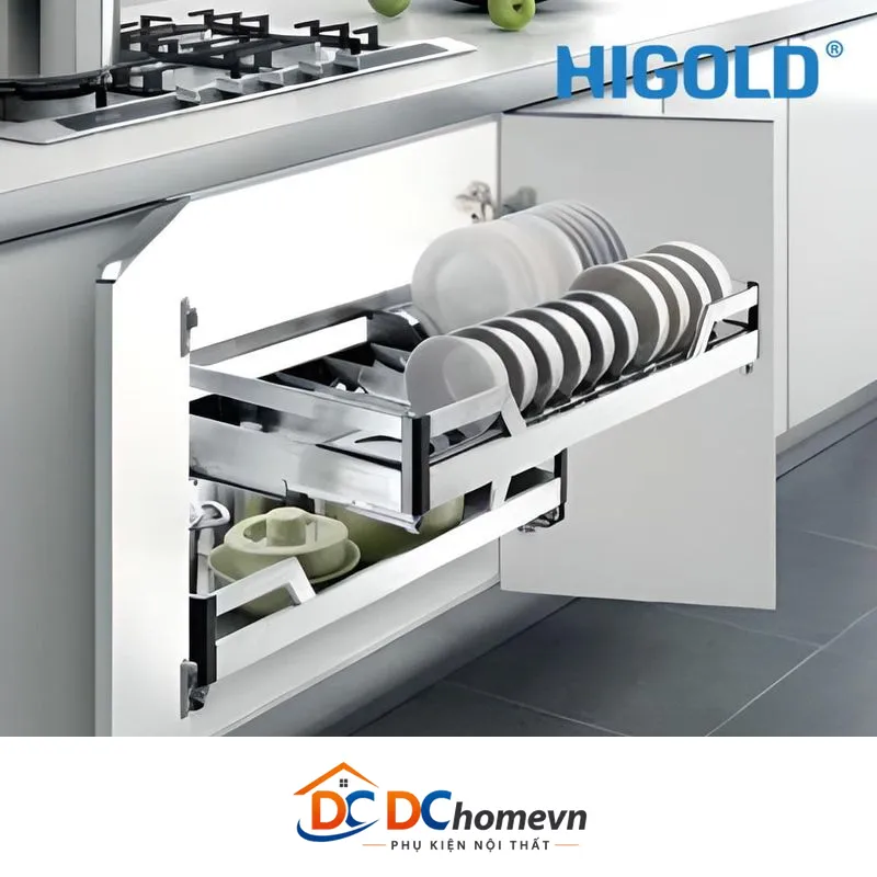 Kệ Chén Dĩa Dạng Bản Inox 304 (303312 – 700mm) – Higold