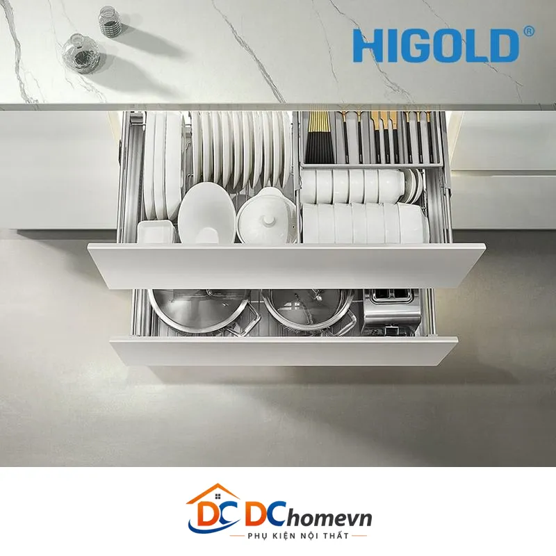 Kệ Chén Dĩa Nan Tròn Starlink 2.0 Inox 304 (301494 – 800mm) – Higold