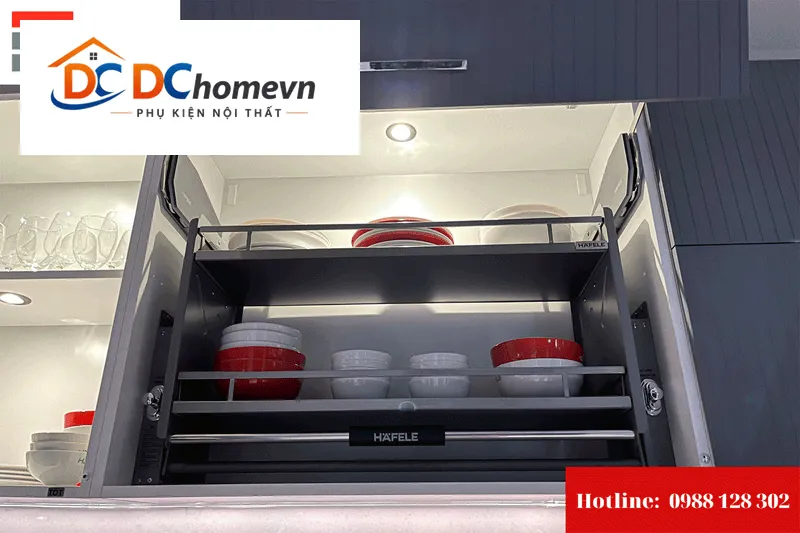 Kệ Chén Đĩa Nâng Hạ Oria 600mm Kosmo 504.76.814