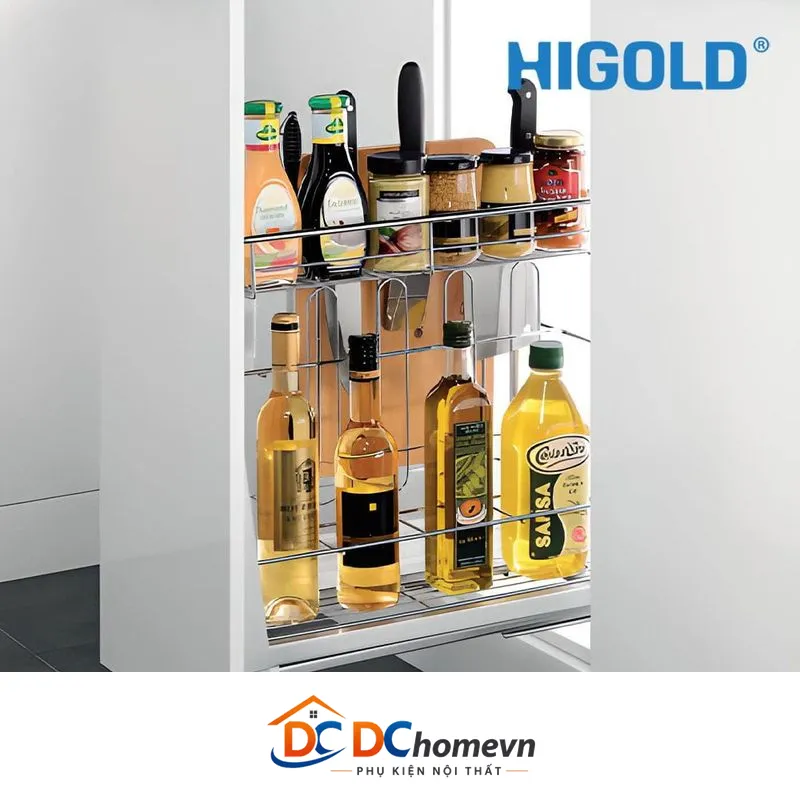 Kệ Đựng Gia Vị Ray Giảm Chấn Inox 304 (306031 – 300mm) – Higold