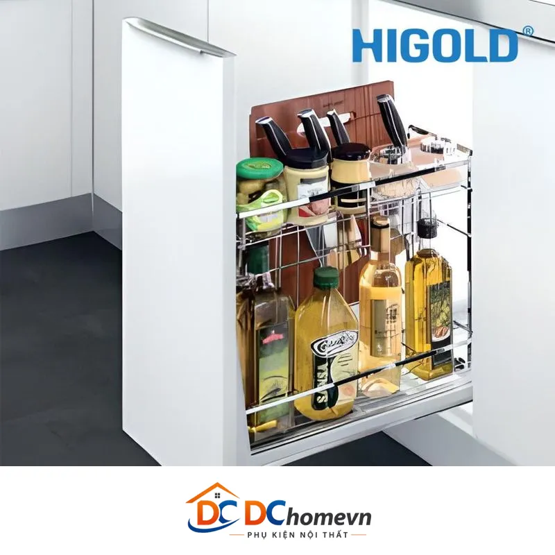 Kệ Gia Vị Dụng Cụ Diamond Giảm Chấn Inox 304 (306034 – 300mm) – Higold