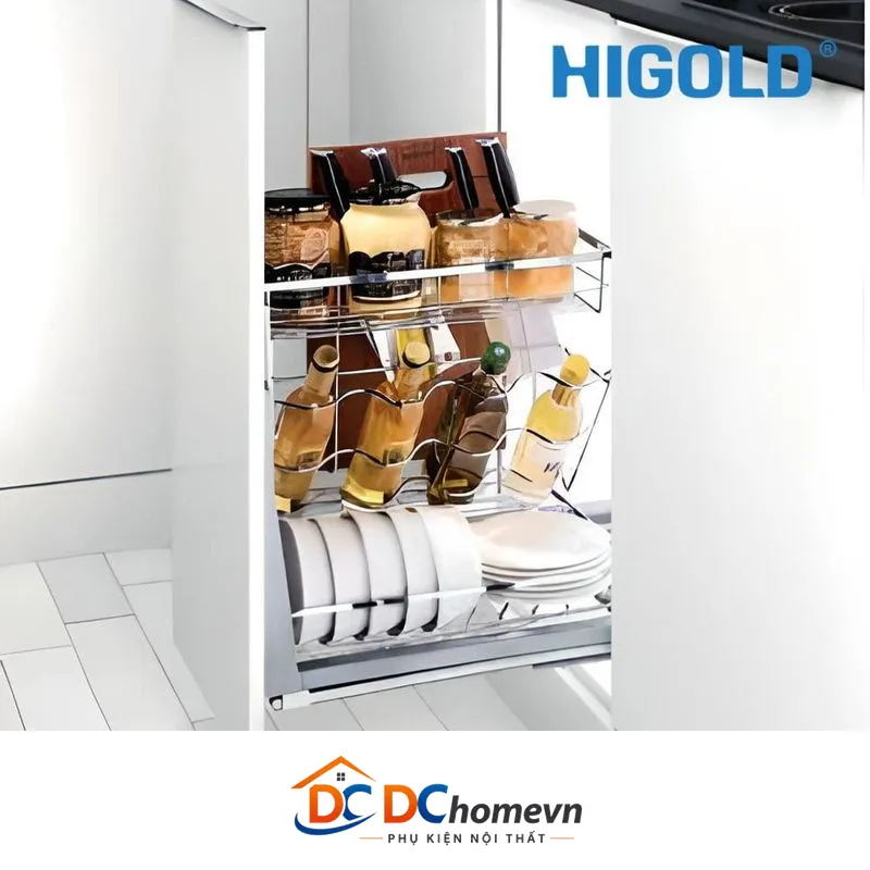 Kệ Gia Vị Dụng Cụ Diamond Giảm Chấn Inox 304 (306052 – 450mm) – Higold