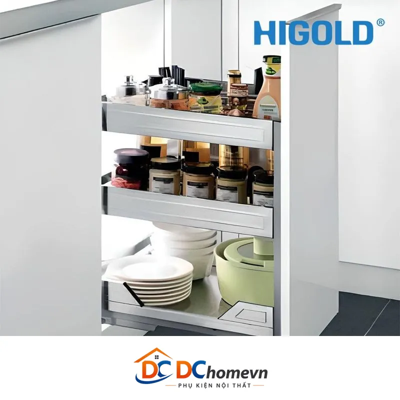 Kệ Gia Vị Dụng Cụ Inox Bản Ray Giảm Chấn Inox 304 (306004 – 400mm) – Higold