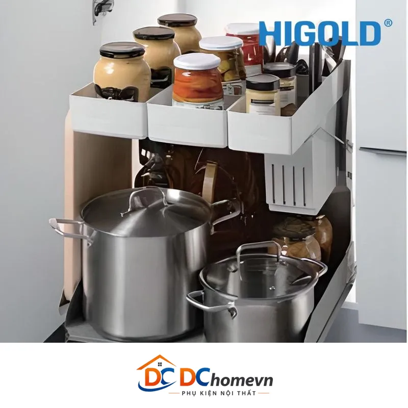 Kệ Gia Vị Dụng Cụ Noah Giảm Chấn Inox 304 (306073 – 600mm) – Higold