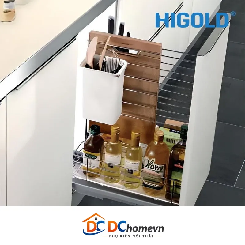 Kệ Gia Vị Dụng God Ray Giảm Chấn Inox 304 (306063 – 400mm) – Higold