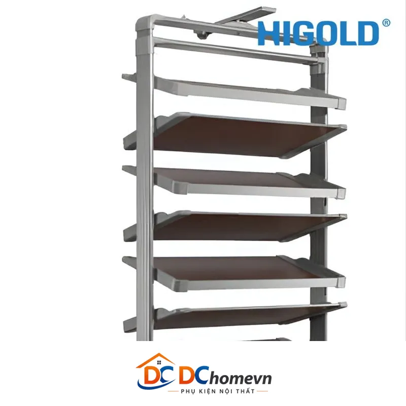 Kệ Giày Xoay 8/10 Tầng Nâu (703693-s – 800mm) – Higold