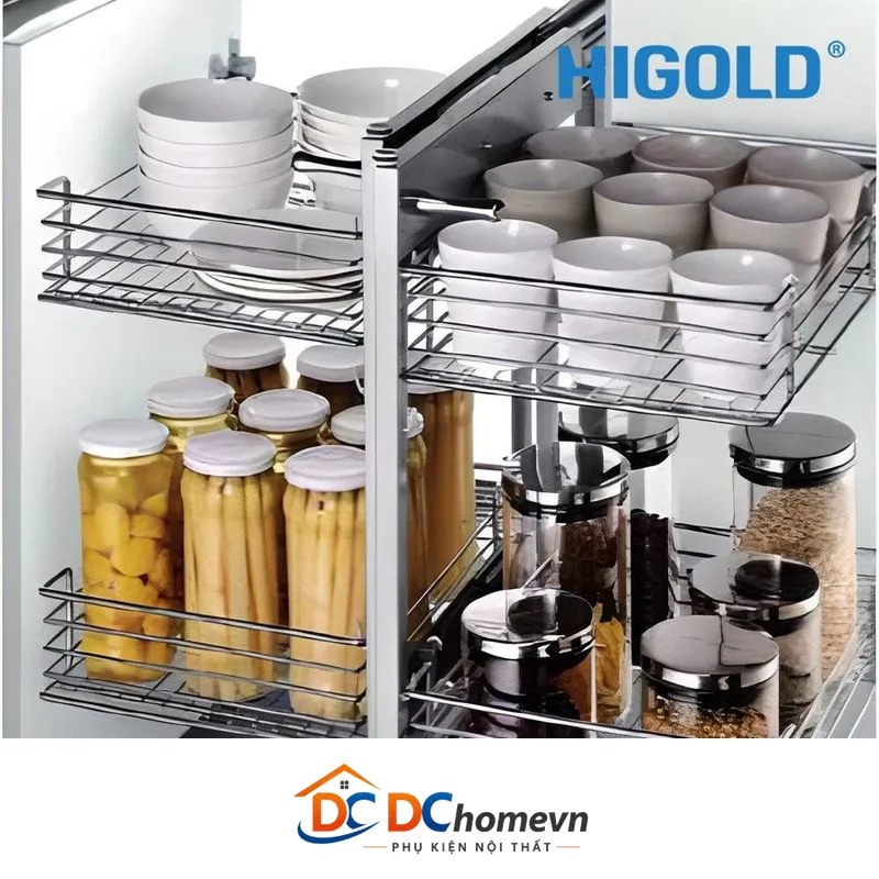 Kệ Góc Kéo Inox 304 (101011 – 450mm) – Higold