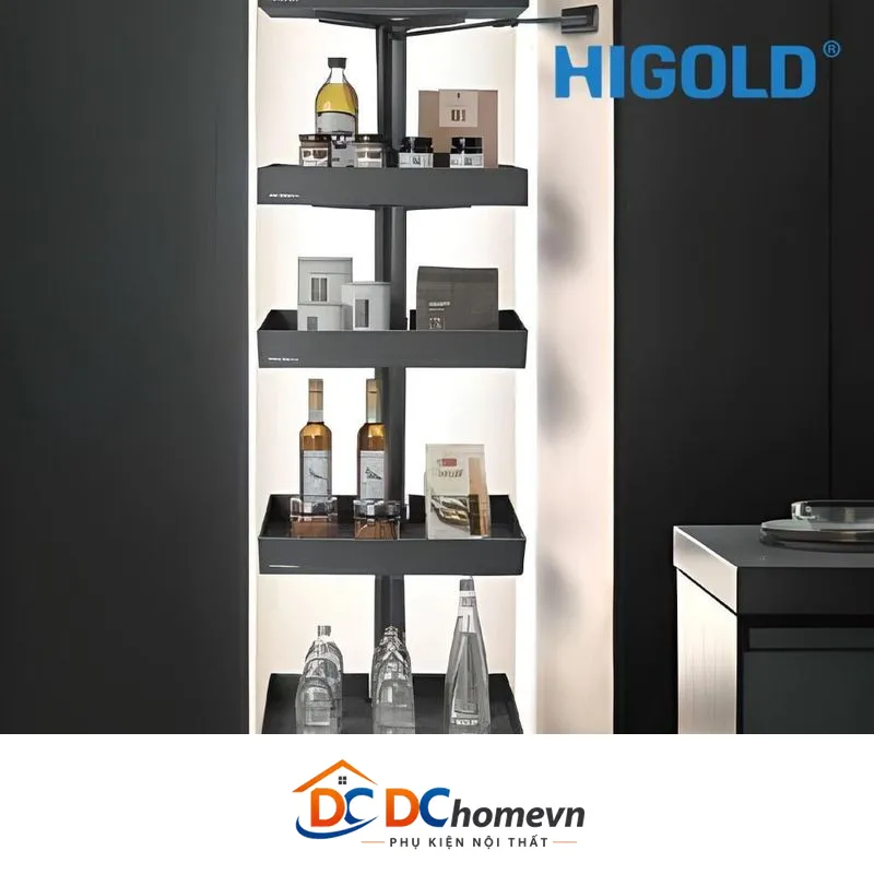 Kệ Kéo 6 Tầng Nhôm Xingfa (205183 – 500mm) – Higold
