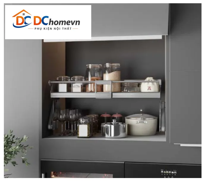 Kệ nâng hạ Hafele Utensio 2 tầng 600 mm