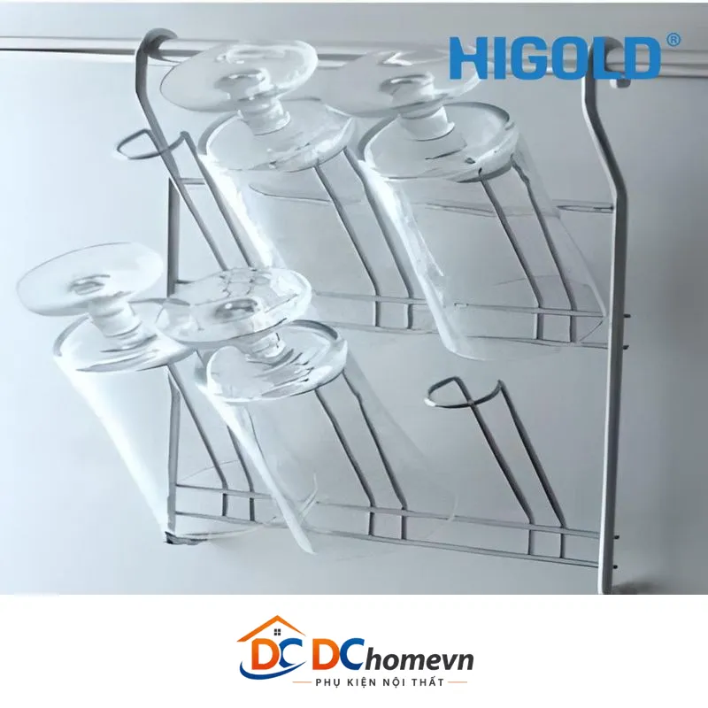 Kệ Treo Ly 2 Tầng Inox 304 (412051) – Higold