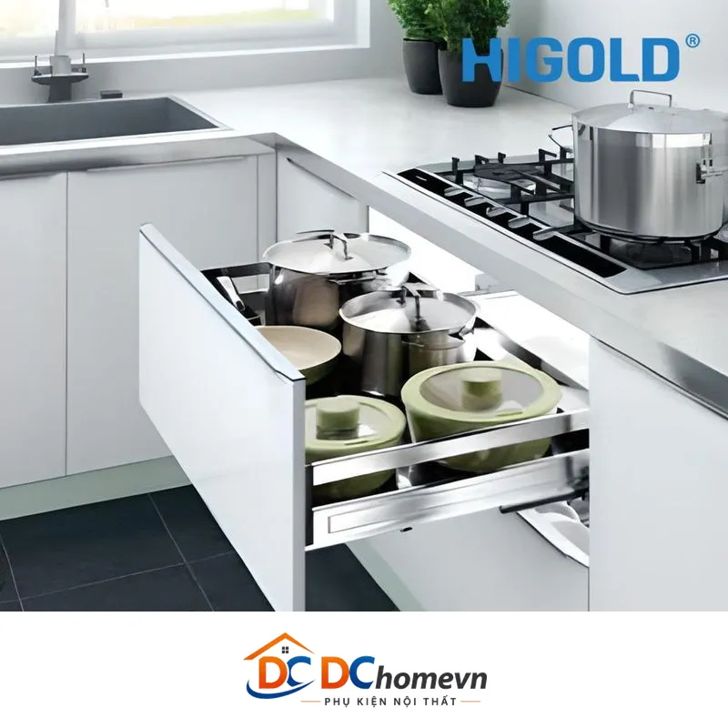 Kệ Xoong Bản Bắt Mặt Hộc Inox 304 (303201 – 600mm) – Higold