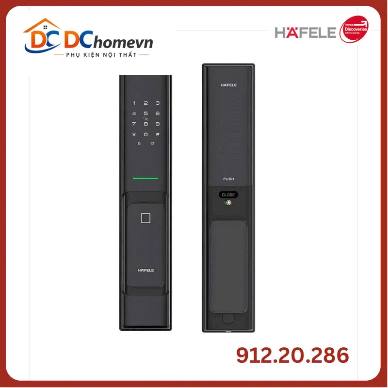Khóa điện tử PP8100 BLE Đen Không Pin 912.20.286 Hafele