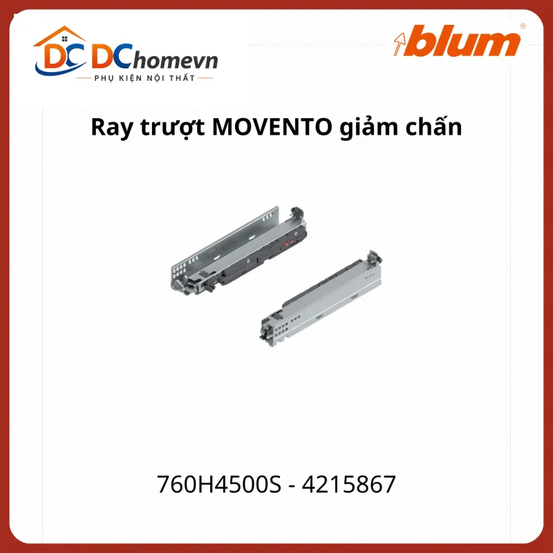 Ray trượt Blum MOVENTO 760H4500S 4215867, 40kg
