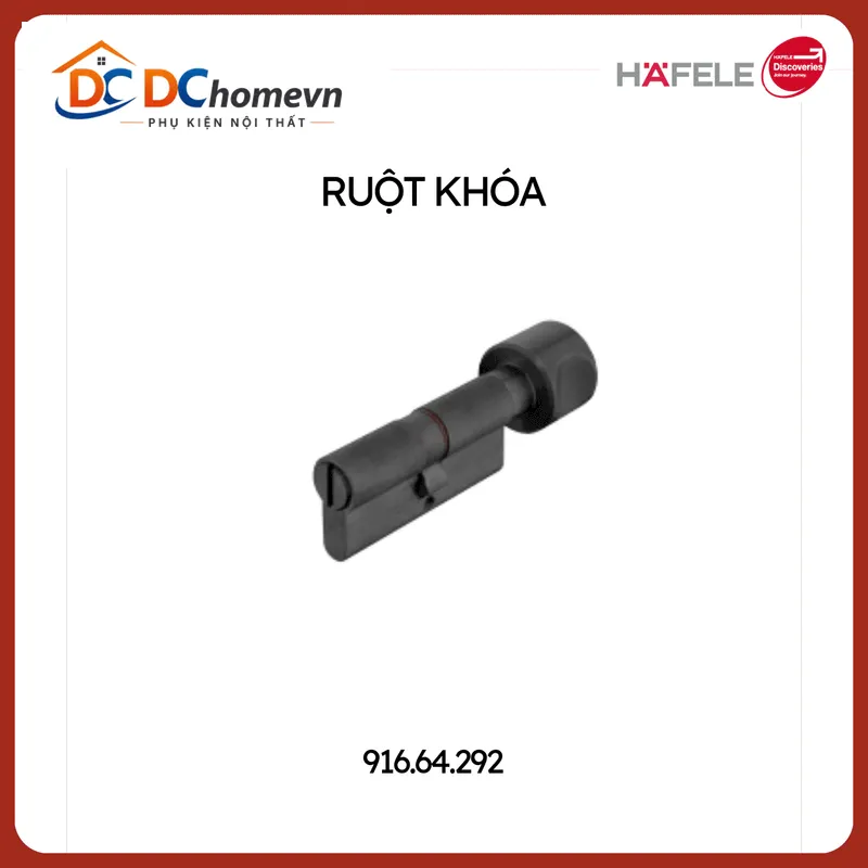 Ruột Khóa Vệ Sinh Hafele 916.64.292 Đen
