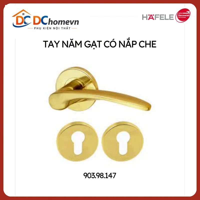 TAY KHÓA CỬA HAFELE 903.98.147 khóa vàng