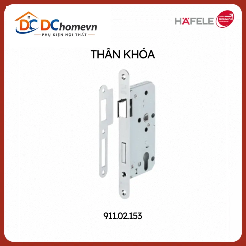Thân Khóa Inox Hafele 911.02.153