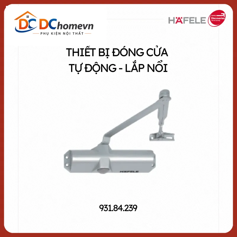 THIẾT BỊ ĐÓNG CỬA TỰ ĐỘNG ,TAY CO THỦY LỨC HAFELE 931.84.239