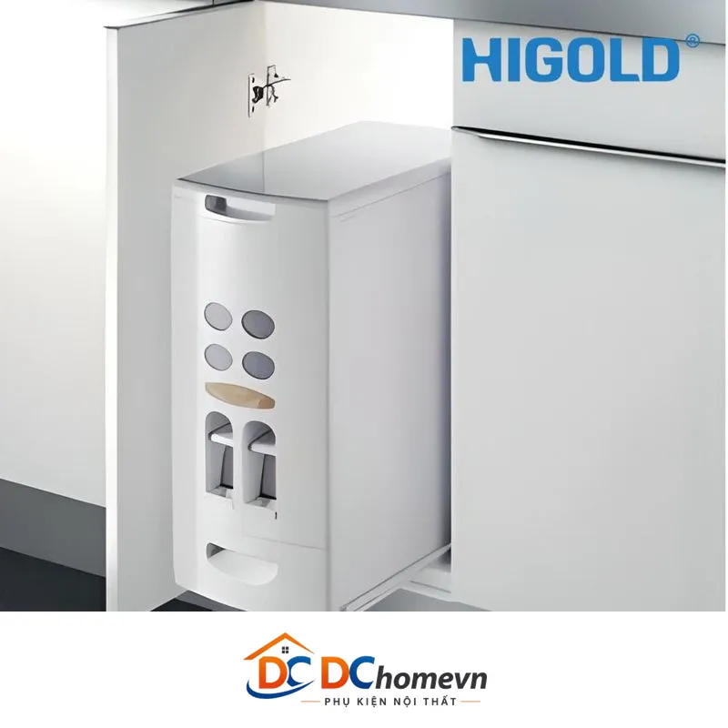 Thùng Gạo 2 Nút Xả (307033 – 300mm) – Higold