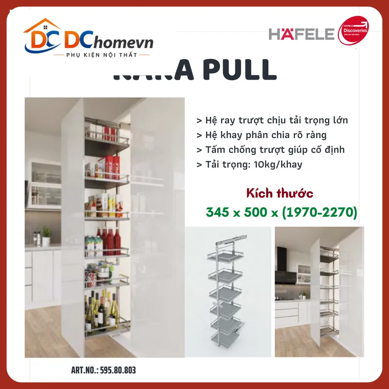 TỦ ĐỒ KHÔ HAFELE KOSMO KARA PULL 595.80.803