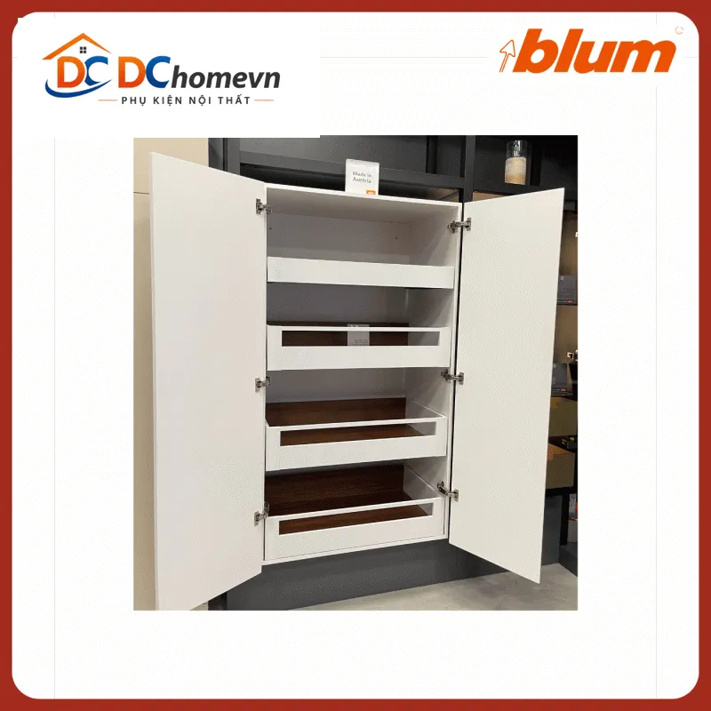 Tủ thực phẩm SPACE TOWER LEGRABOX Blum 5504313 Trắng