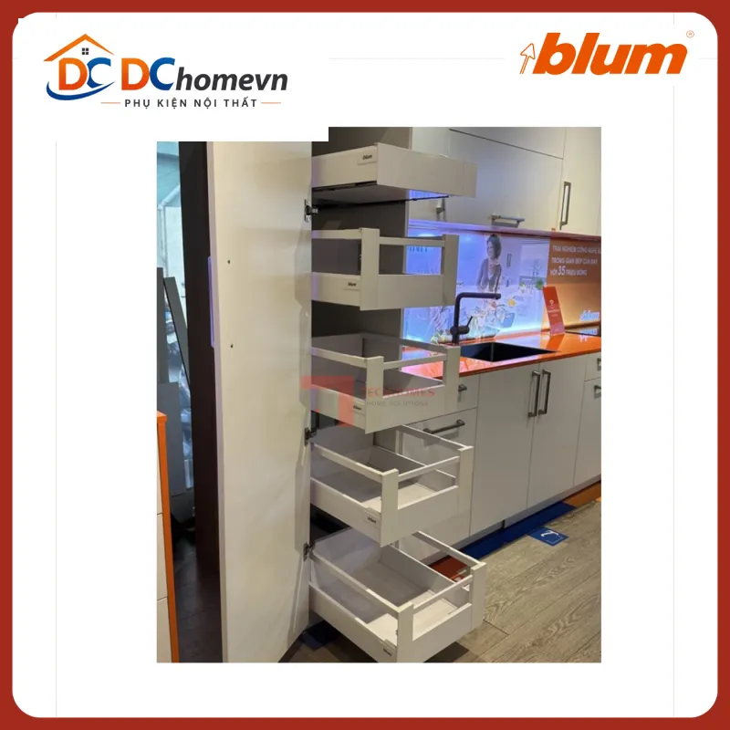 Tủ thực phẩm SPACE TOWER TANDEMBOX Y3 Blum 6600253 trắng