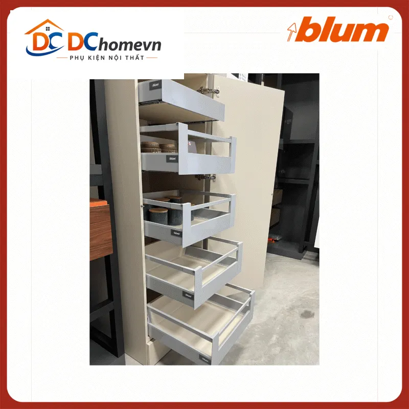 Tủ thực phẩm SPACE TOWER TANDEMBOX Y3 Blum 6600253 trắng