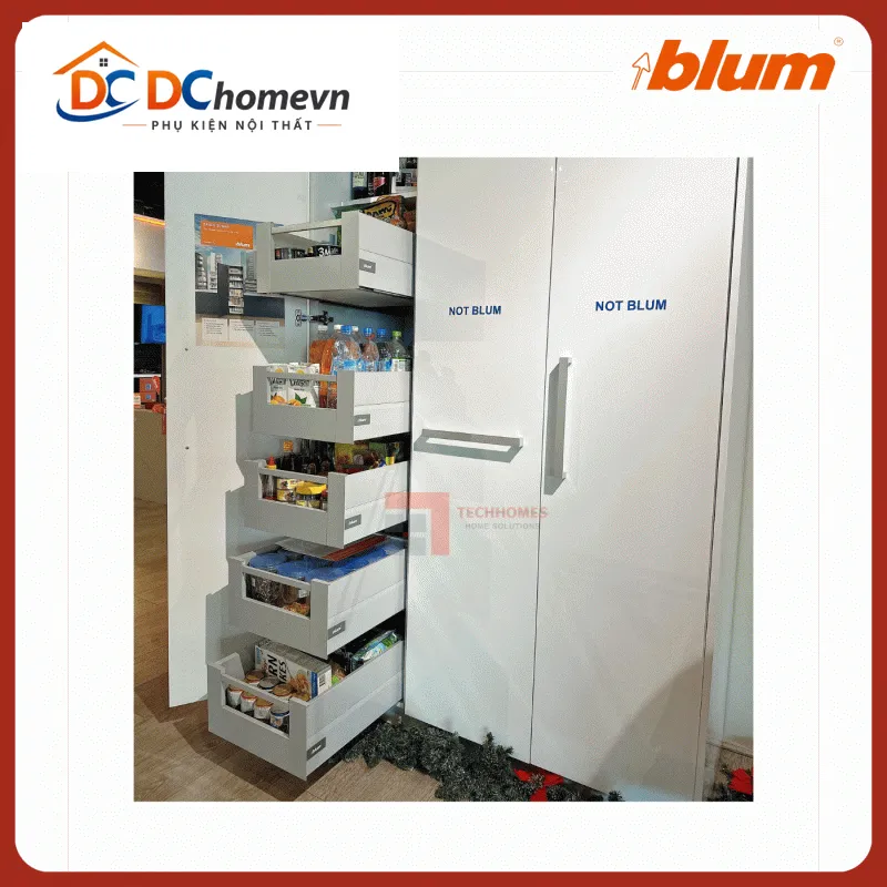 Tủ thực phẩm SPACE TOWER TANDEMBOX Y6 Blum 5194287 xám