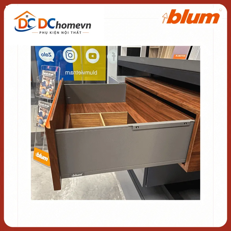 Tủ thực phẩm SPACE TOWER TANDEMBOX Y6 Blum 5194287 xám